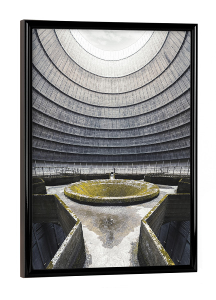 Poster mit schwarzem Rahmen "IM Tower" artboxONE - Architektur - Decay,Abandoned,Lost,Place,Cooling,Tower