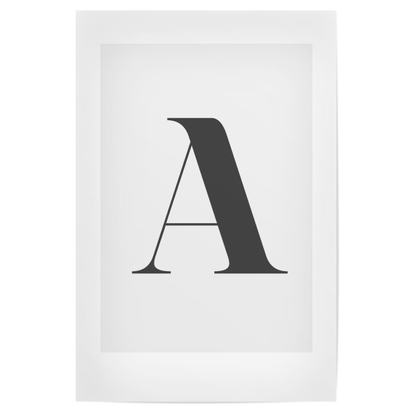 Poster "Letter A - typography" artboxONE - Buchstaben,Buchstaben / A
