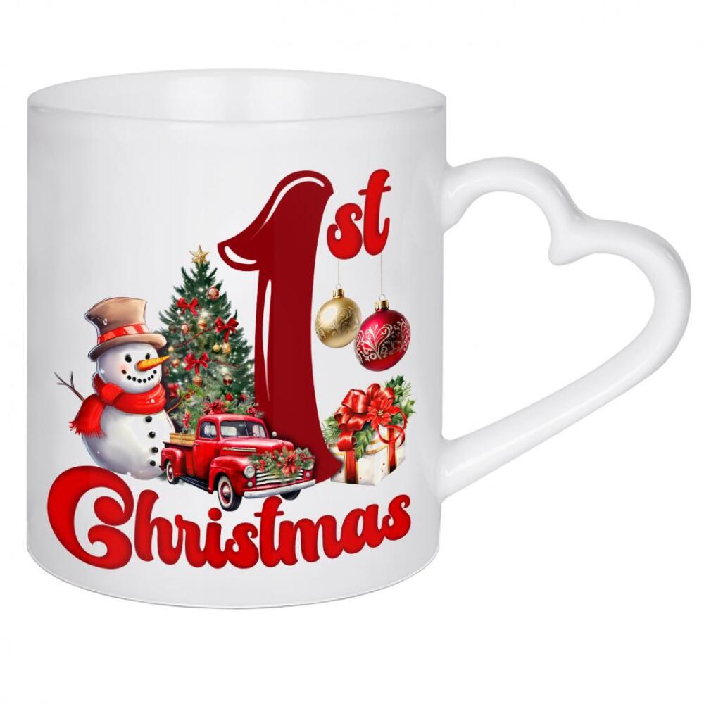 Herztasse "Babys erstes Weihnachtsdesign" artboxONE - Für Kinder,Weihnachten