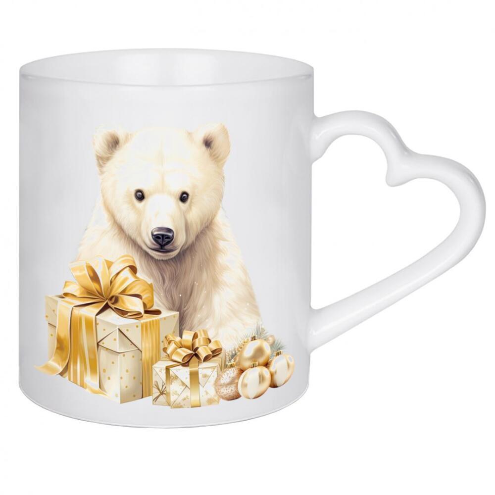 Herztasse "Eisbär-Designs" artboxONE - Tiere,Weihnachten