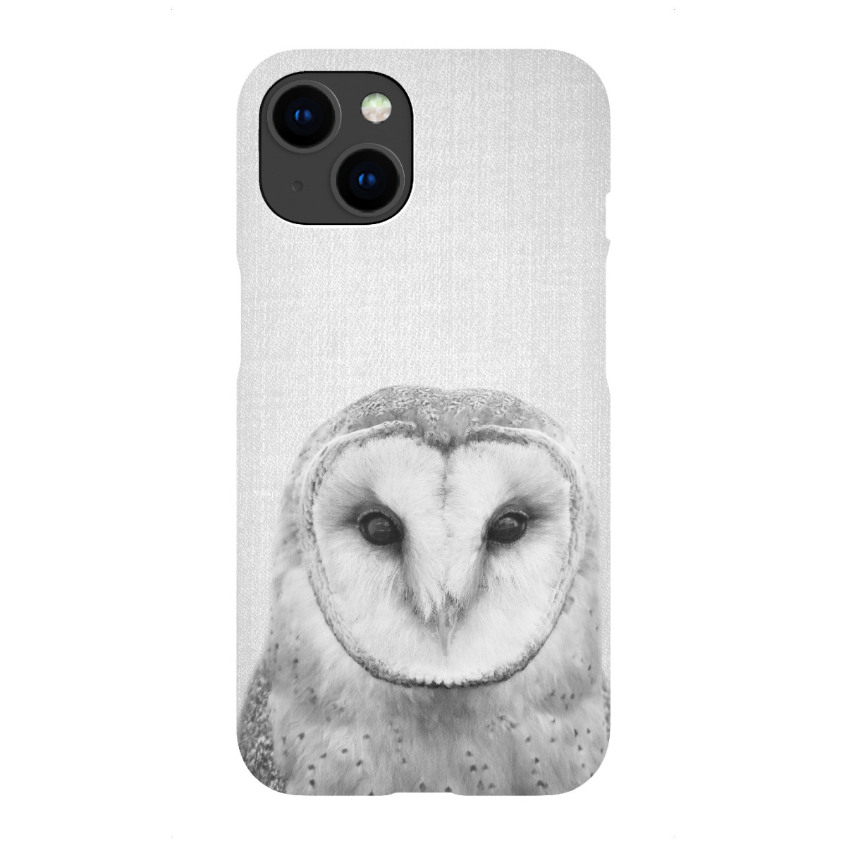 "Owl - Black & White"für iPhone - Premium-Case Handyhülle artboxONE