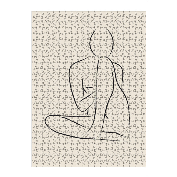 artboxONE Puzzle "Nude Pencil Drawing" artboxONE - Menschen,Schwarzweiß - Nude,Abstract,Drawing - Bild nude