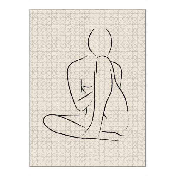 Puzzle Ravensburger "Nude Pencil Drawing" artboxONE - Menschen,Schwarzweiß - Nude,Abstract,Drawing - Bild nude