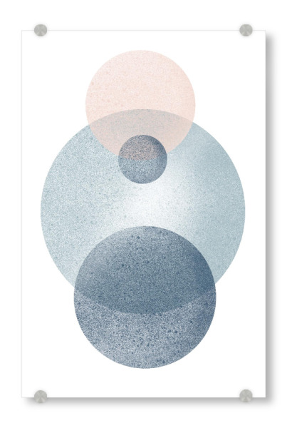 Acrylglasbild "Spheres" artboxONE - Abstrakt,Geometrie - Sphere,Circle,Planet,Round,Shape,Geometry,Mild