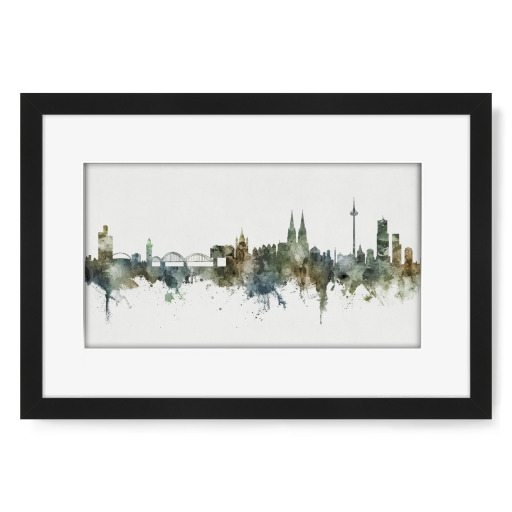 Koln Skyline Pastels Grey
