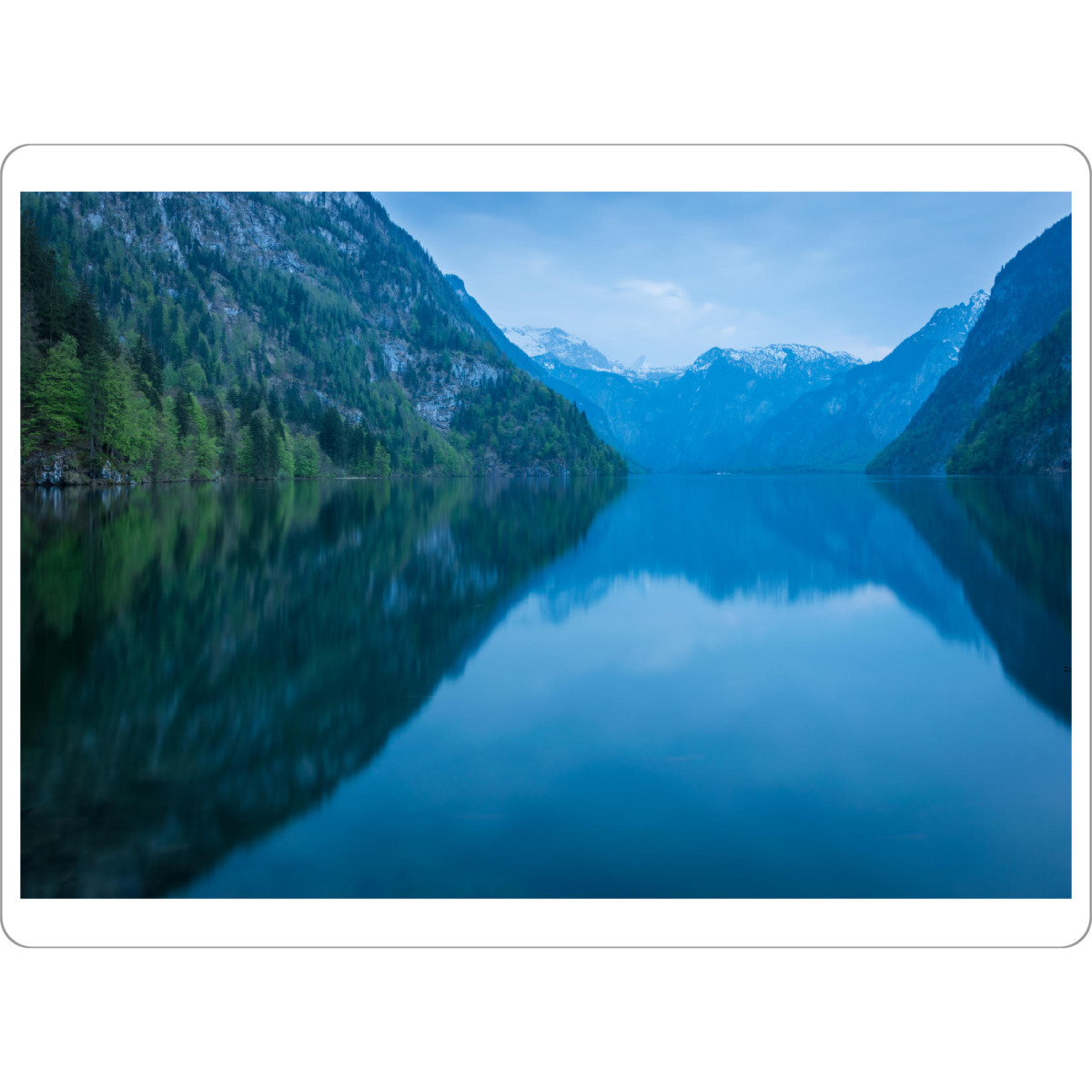 Tischset "Königssee am Abend" artboxONE - Natur - Schönau,Alpen,Alpensee,Berge,Bayern,Berchtesgaden,Deutschland - Bild schönau