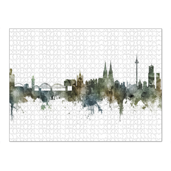 Puzzle Ravensburger "Koln Skyline Pastels White" artboxONE - Städte / Köln - Köln - Bild köln