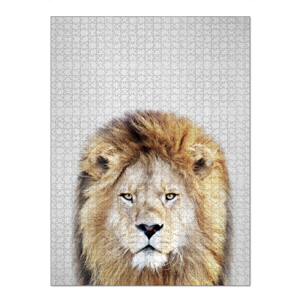 Puzzle Ravensburger "Lion - Colorful" artboxONE - Tiere,Reise / Afrika