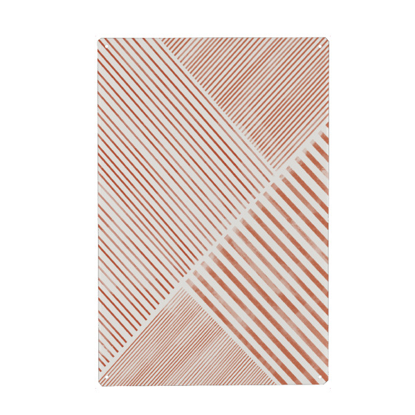 Metall Poster "Blush Pink Stripes" artboxONE - Abstrakt,Geometrie