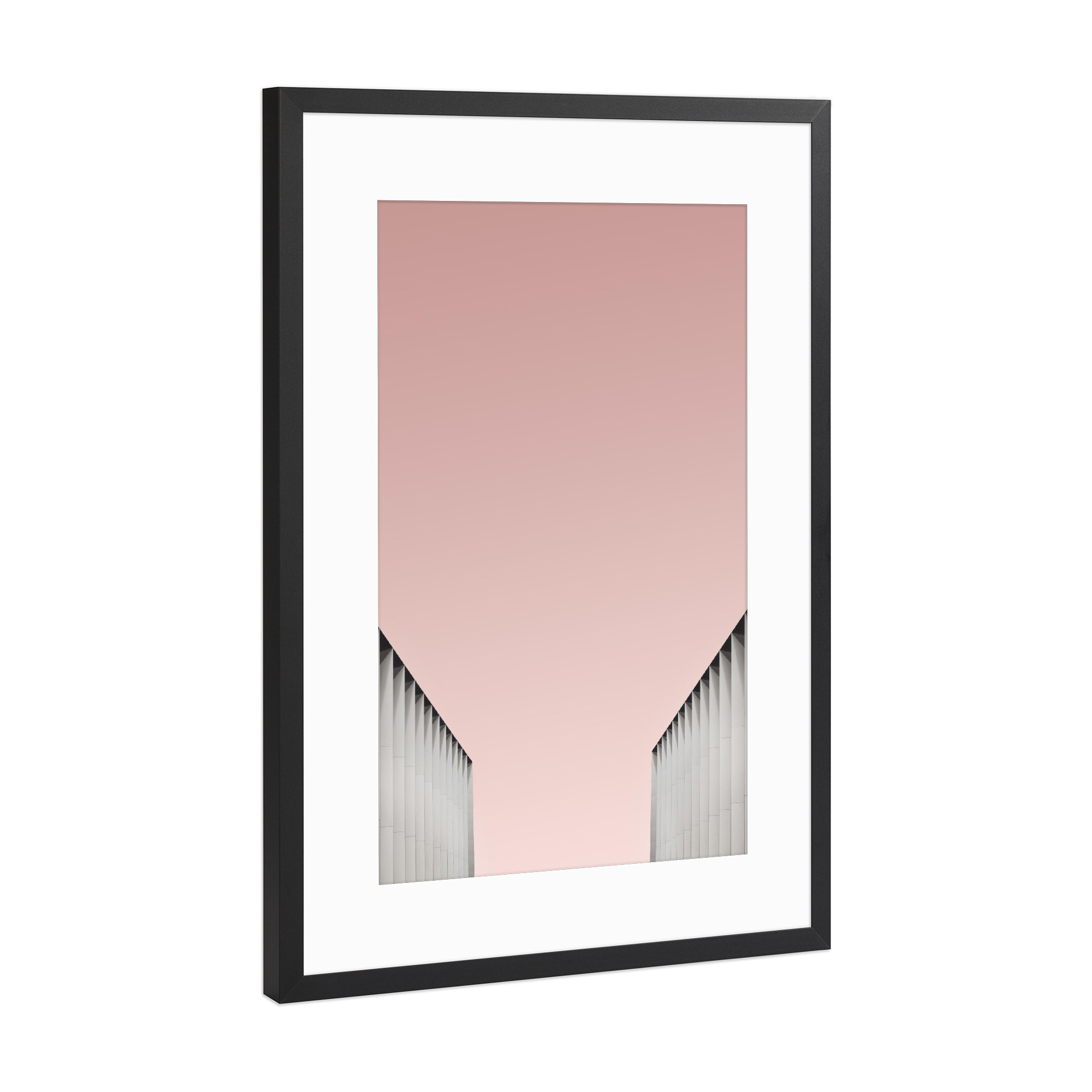 Poster mit Rahmen Schwarz (Metallic) "Architectural vision" artboxONE - Architektur - Architecture,Photography,Building