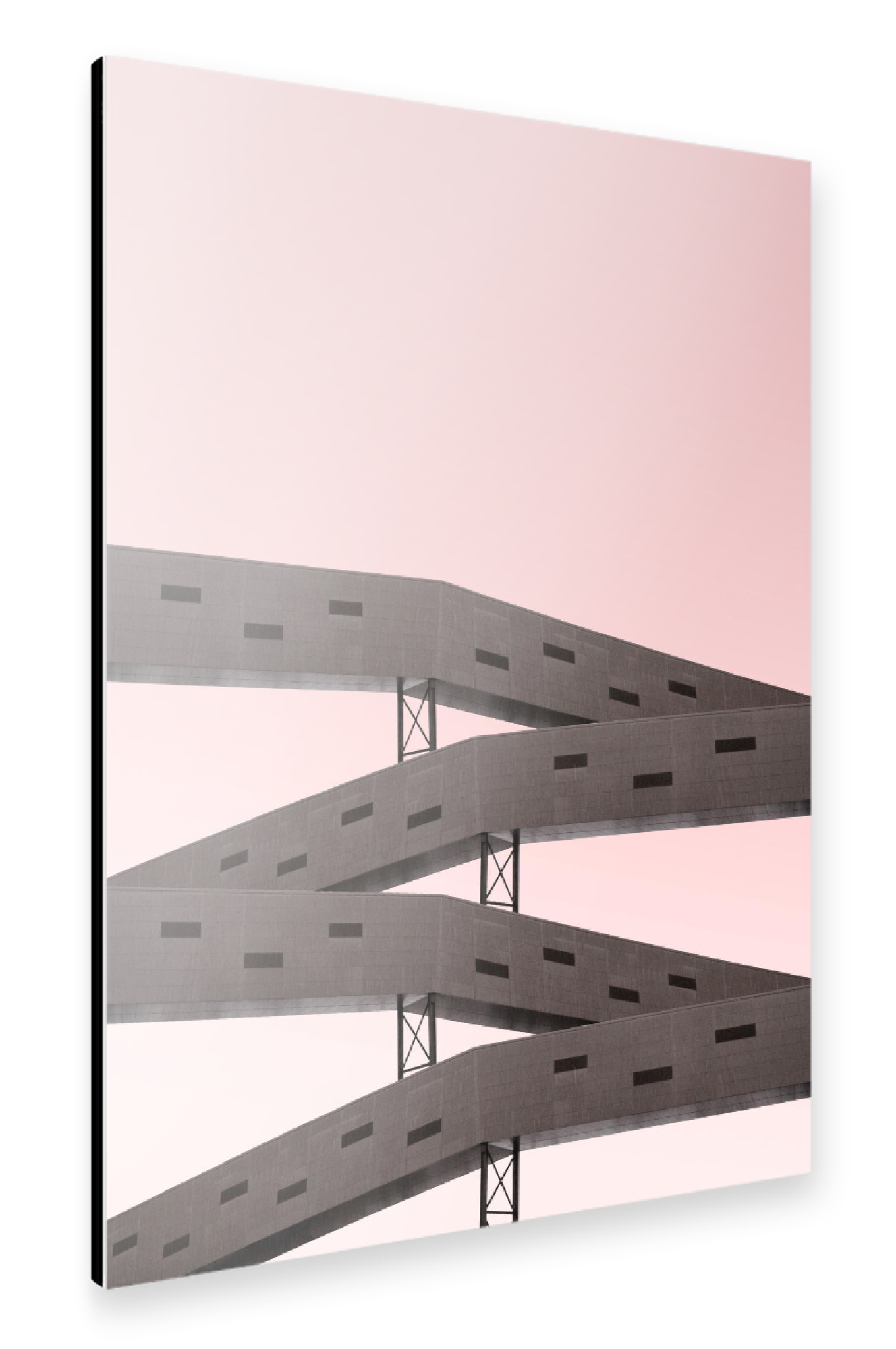 Alu-Dibond "Architecture in Pink" 75x50 cm artboxONE