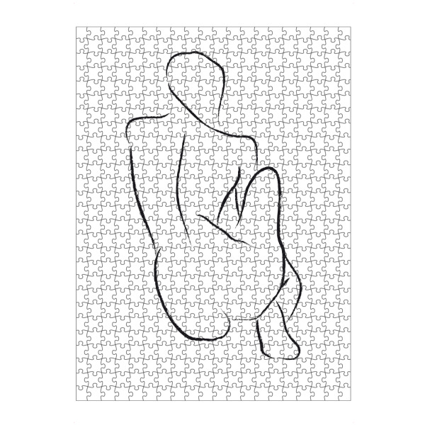 artboxONE Puzzle "Nude Sketch" artboxONE - Menschen,Schwarzweiß - Nude,Charcoal,Sketch - Bild nude