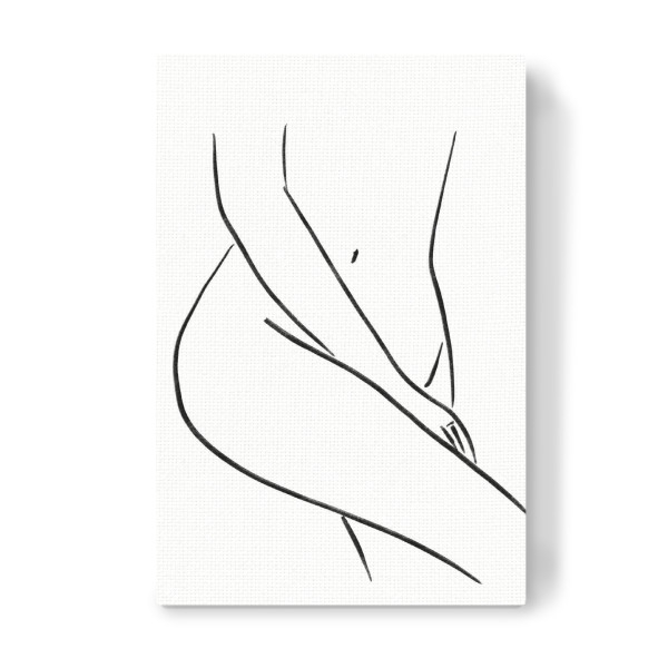 Leinwandbild "NUDE LINE DRAWING" artboxONE - Menschen,Schwarzweiß - Nude,Drawing,Charcoal