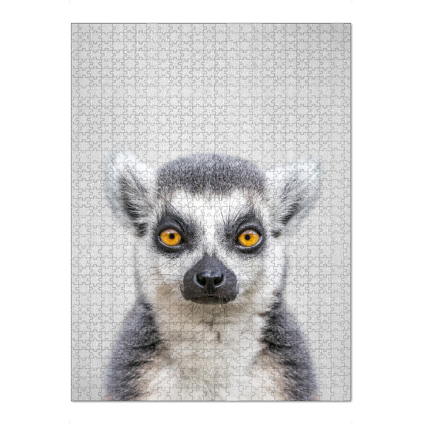 Puzzle Ravensburger "Lemur - Colorful" artboxONE - Tiere