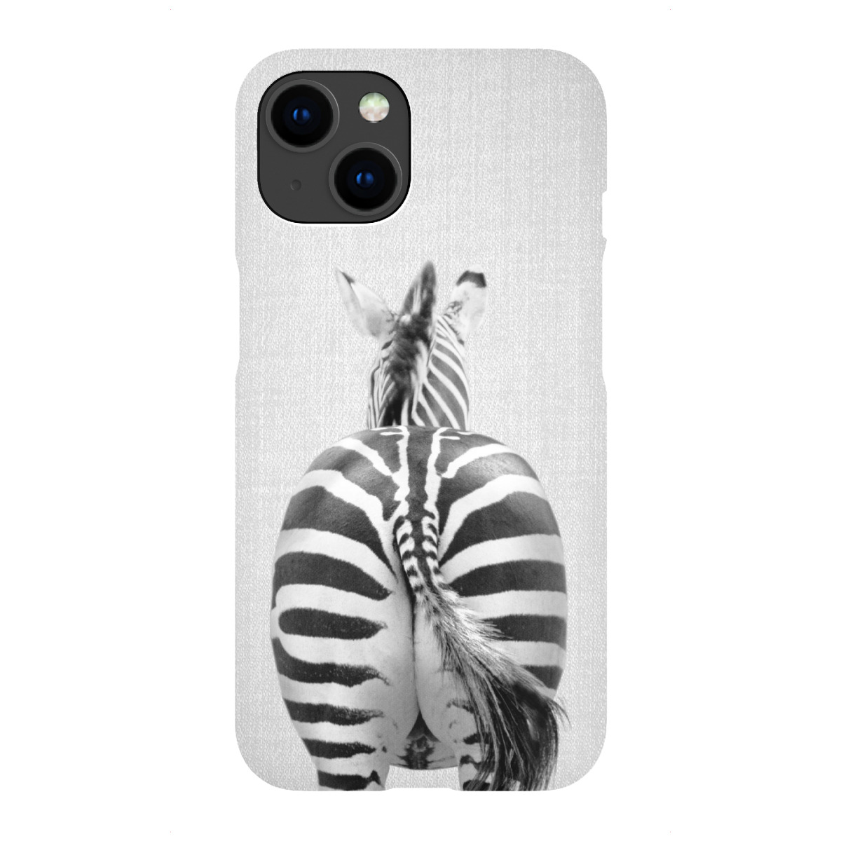 "Zebra Tail - Black & White"für iPhone - Premium-Case Handyhülle artboxONE