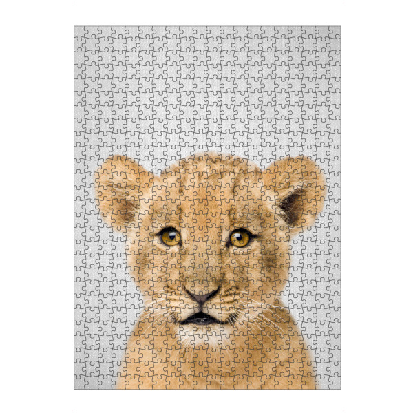 artboxONE Puzzle "Baby Lion - Colorful" artboxONE - Tiere
