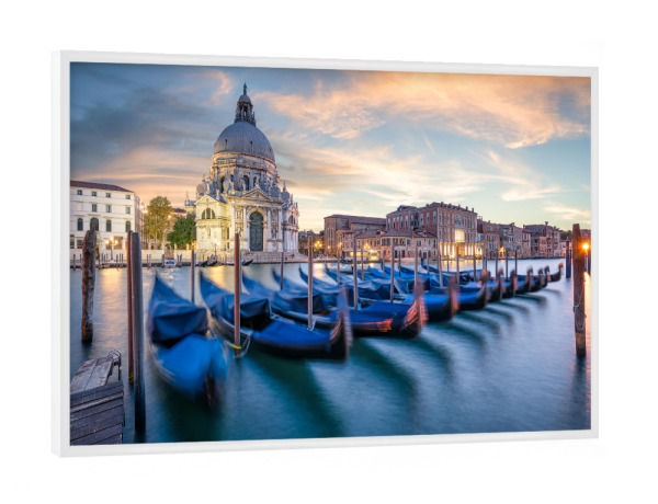 Poster mit weißem Rahmen "VENEDIG - Santa Maria Della Salute" artboxONE - Städte / Venedig