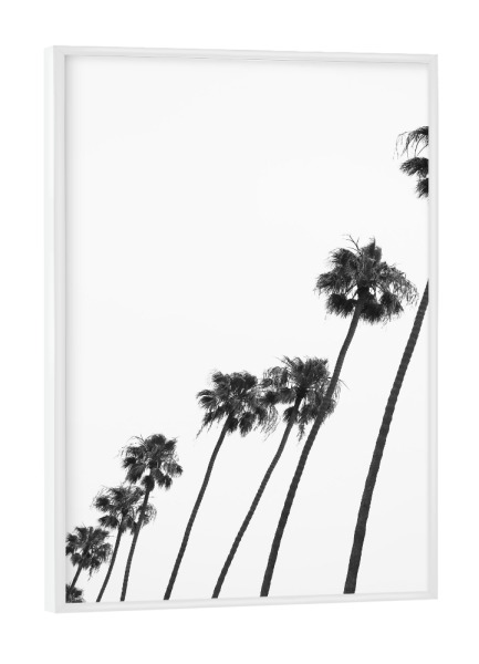 Poster mit weißem Rahmen "Cali Cathedrals" artboxONE - Natur,Schwarzweiß,Städte / Los Angeles