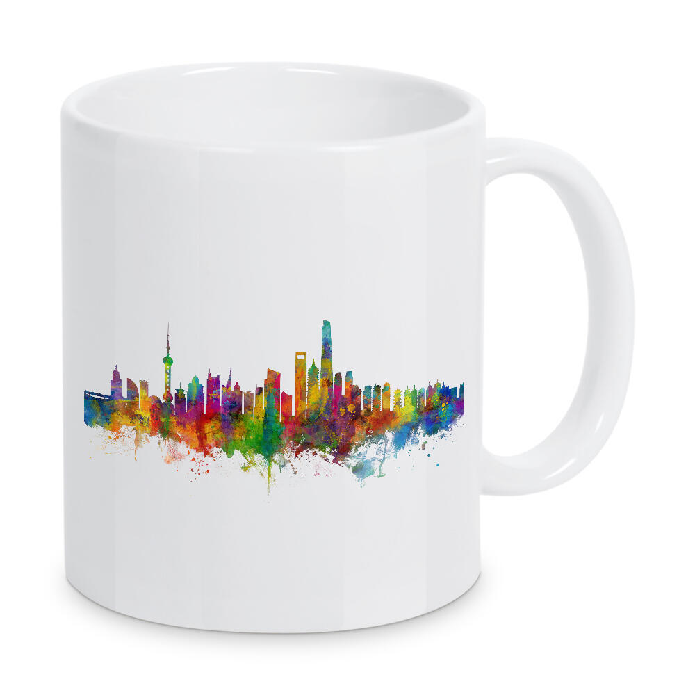 Tasse "Shanghai China Skyline 2" artboxONE - Städte,Reise
