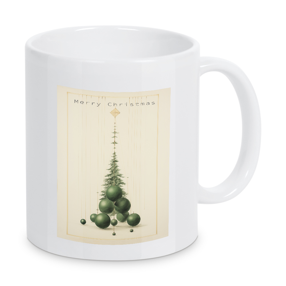 Tasse "Davinci Weihnachtsbaum" artboxONE - Natur,Abstrakt,Weihnachten,Für Mama,Für Papa