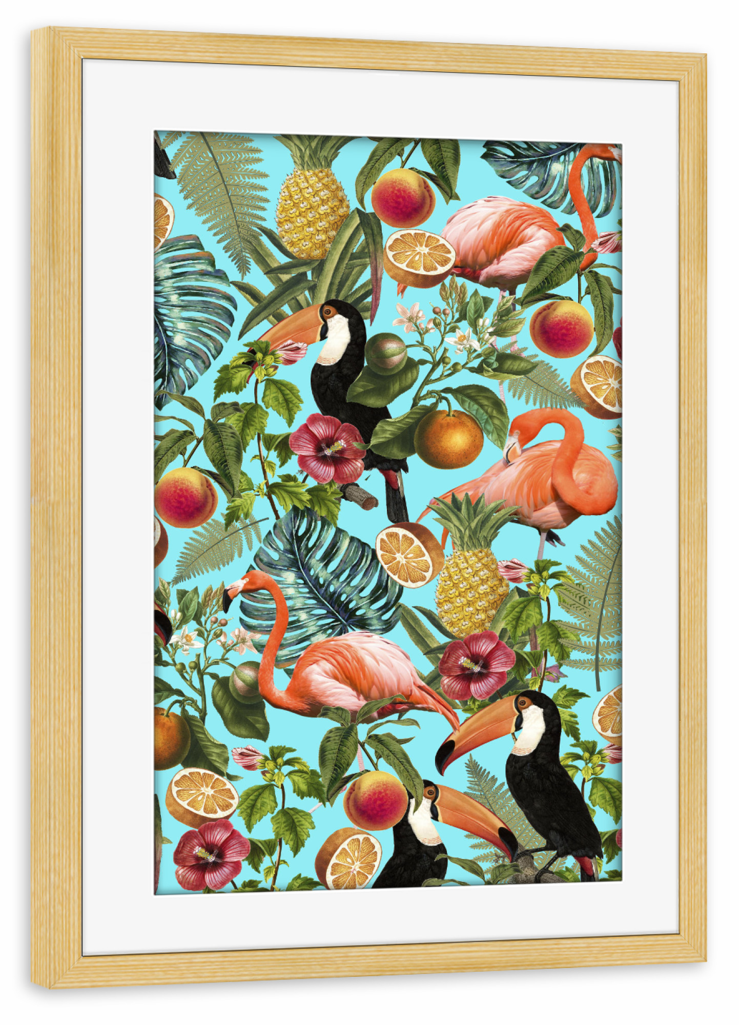 Poster mit Rahmen kiefer "The Tropics" artboxONE - Natur,Tiere