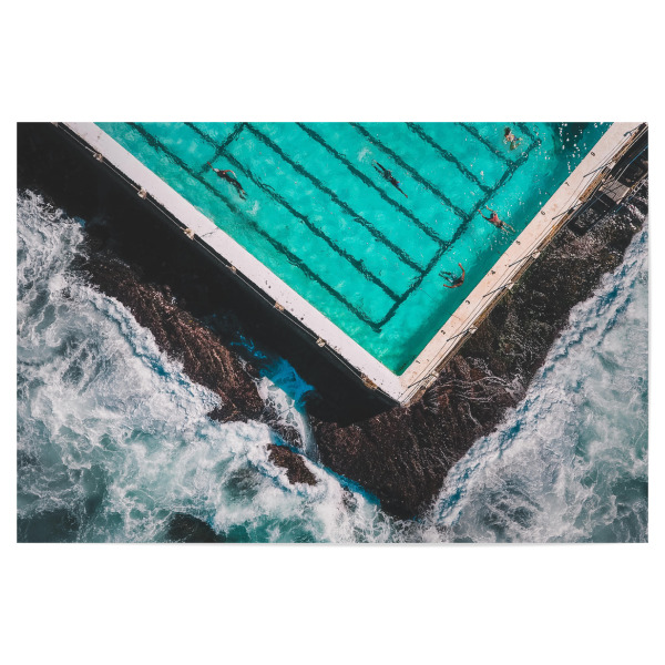 Poster "Bondi Pool" artboxONE - Natur,Menschen,Reise / Strand und Meer,Sport,Städte / Sydney,Sport / Sommerspiele