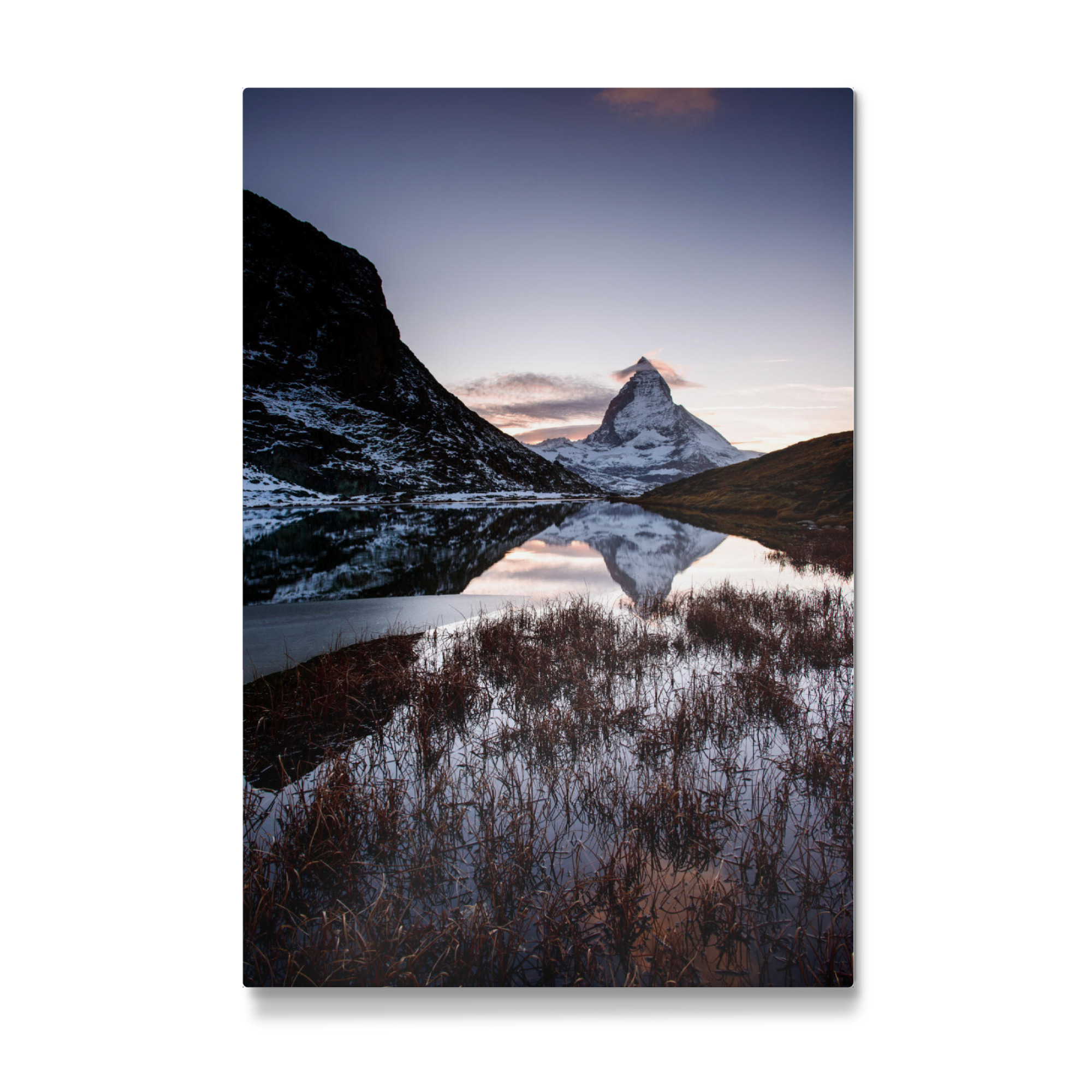 Galerie-Print "Matterhorn mountain lake, Zermatt" 75x50 cm artboxONE