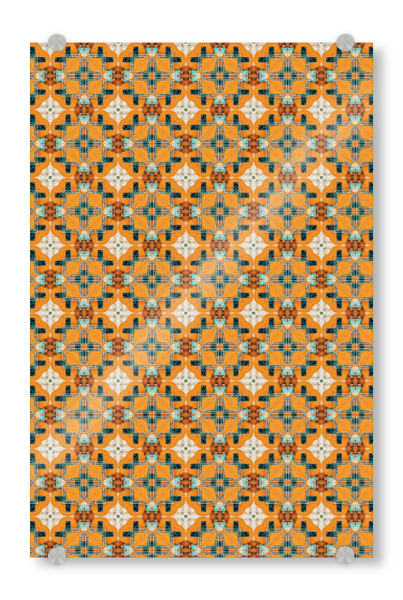 Acrylglasbild "Cela Pattern" artboxONE - Abstrakt - Graphic design,Pattern,Morroco,Moroccan,Greece,Greek,Crystals,Beautiful,Soulful,Seamless,Mondala