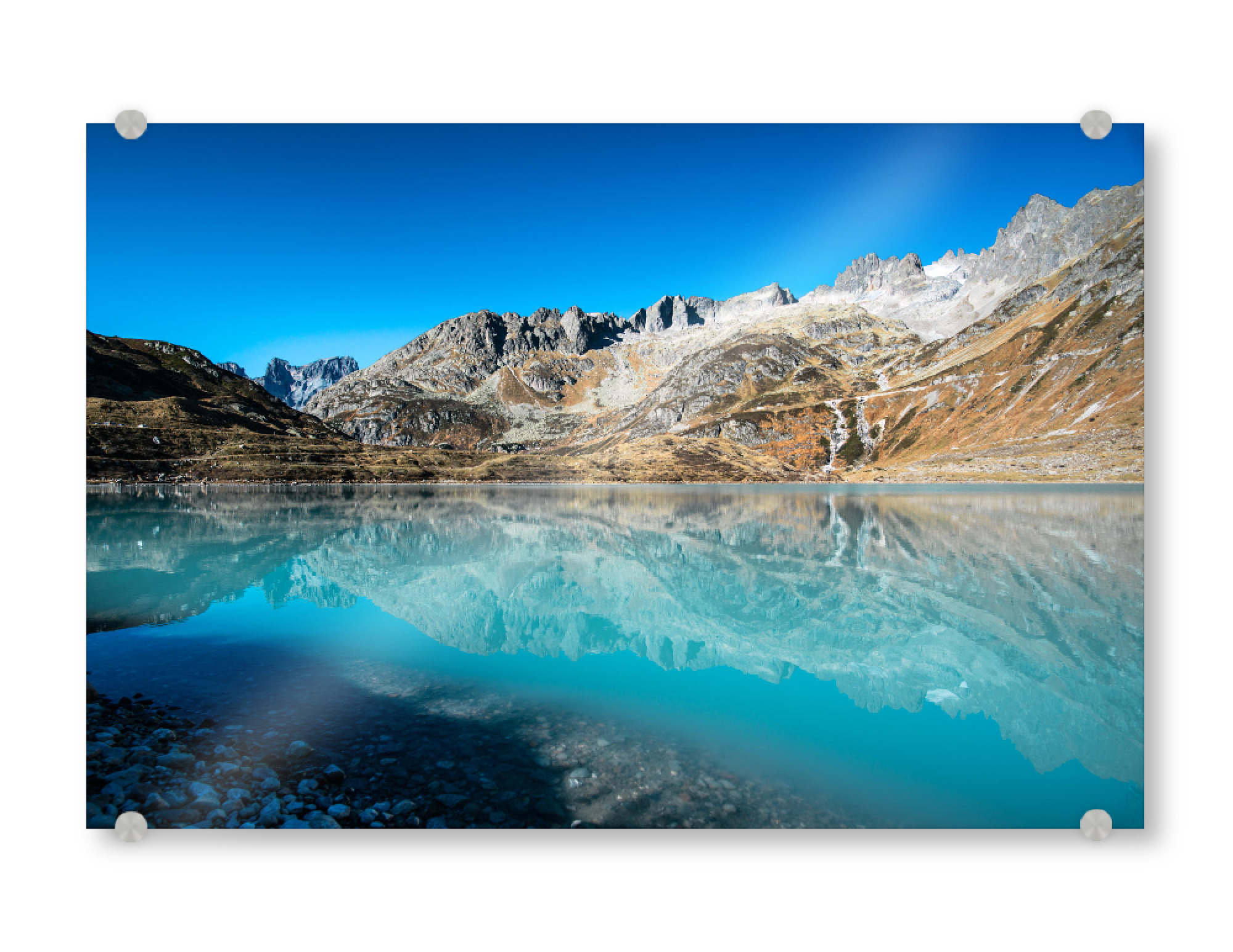 Acrylglasbild "Steinsee mountain lake Switzerland" artboxONE - Natur,Reise / Länder