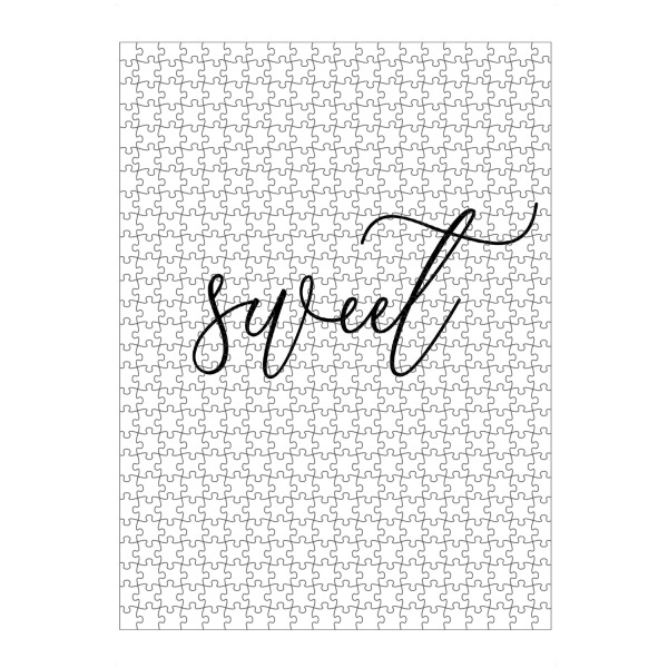 artboxONE Puzzle "Sweet (Dreams)" artboxONE - Typografie,Schwarzweiß