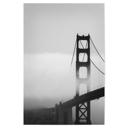 Foggy Golden Gate Bridge - Left