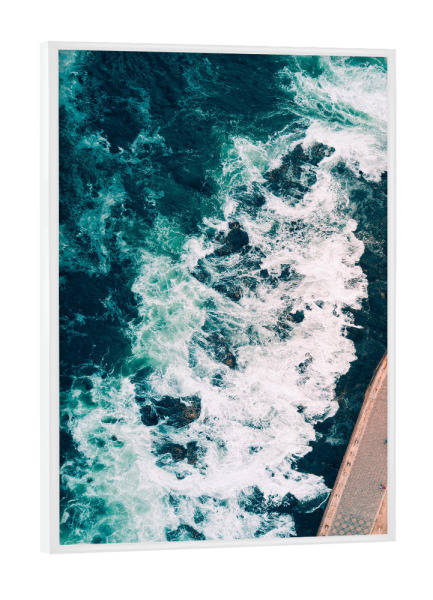 Poster mit weißem Rahmen "Sea Point - Left" artboxONE - Reise / Strand und Meer,Reise / Afrika,Städte / Weitere