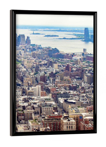Poster mit schwarzem Rahmen "New York City - Right" artboxONE - Städte / New York - New york,New york city,Ny,Nyc,Skyline,Stadt,Usa,Amerika