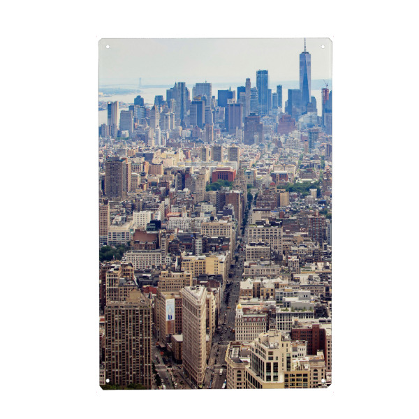 Holzbild "New York City - Left" artboxONE - Städte / New York - New york,New york city,Ny,Nyc,Skyline,Stadt,Usa,Amerika