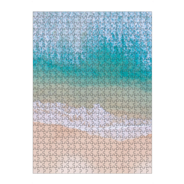 artboxONE Puzzle "Beach View - Middle" artboxONE - Reise / Strand und Meer - Strand,Drohnenaufnahme,Drohne,Sommer,Meer - Bild strand