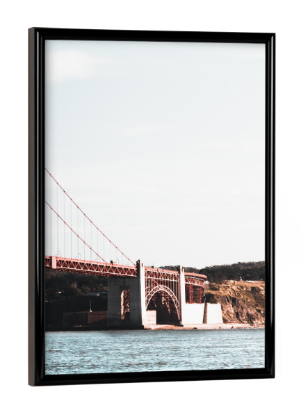 Poster mit schwarzem Rahmen "Golden Gate Bridge - Right" artboxONE - Reise,Städte / San Francisco