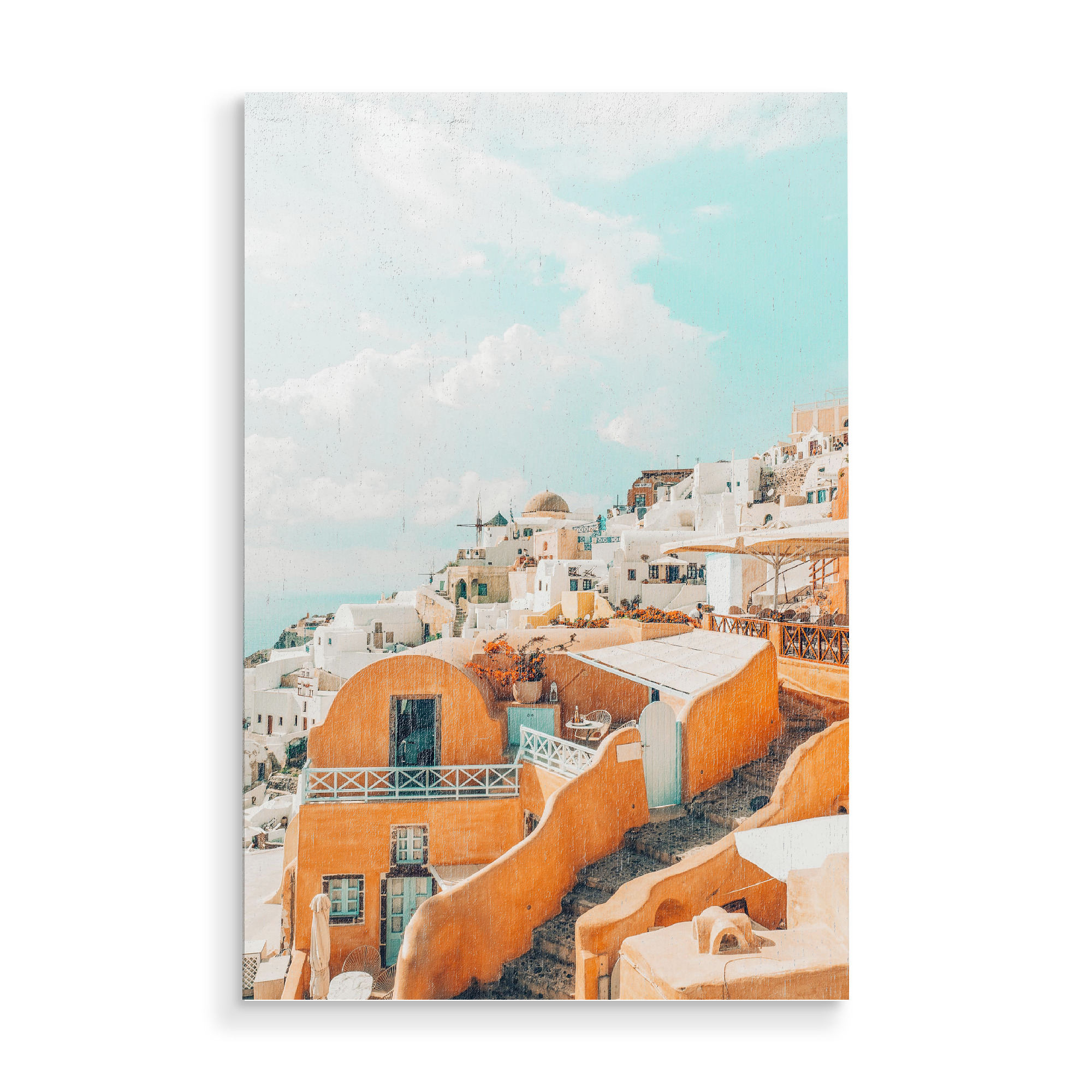 Holzbild "Santorini-II" artboxONE - Reise - Greece,Travel,Architecture,Houses,Santorini,Vacation
