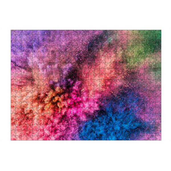 artboxONE Puzzle "Colorful Holi blowing up" artboxONE - Abstrakt,Festivals