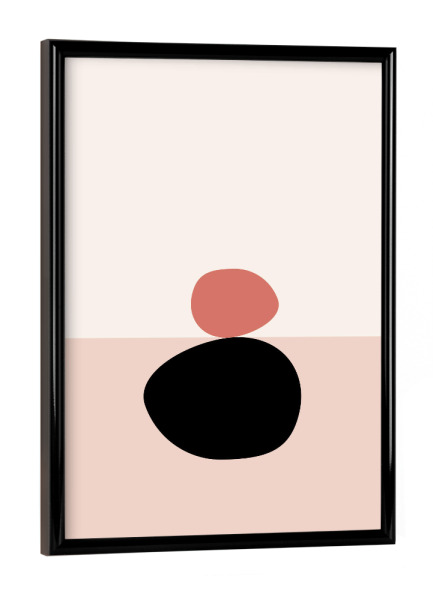 Poster mit schwarzem Rahmen "Under the surface" artboxONE - Abstrakt