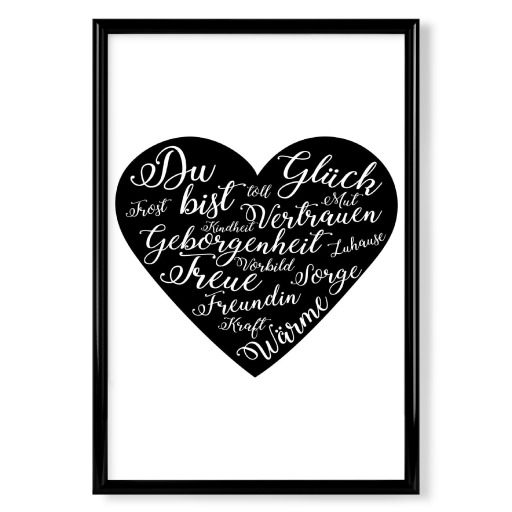 Du bist Glück - schwarz