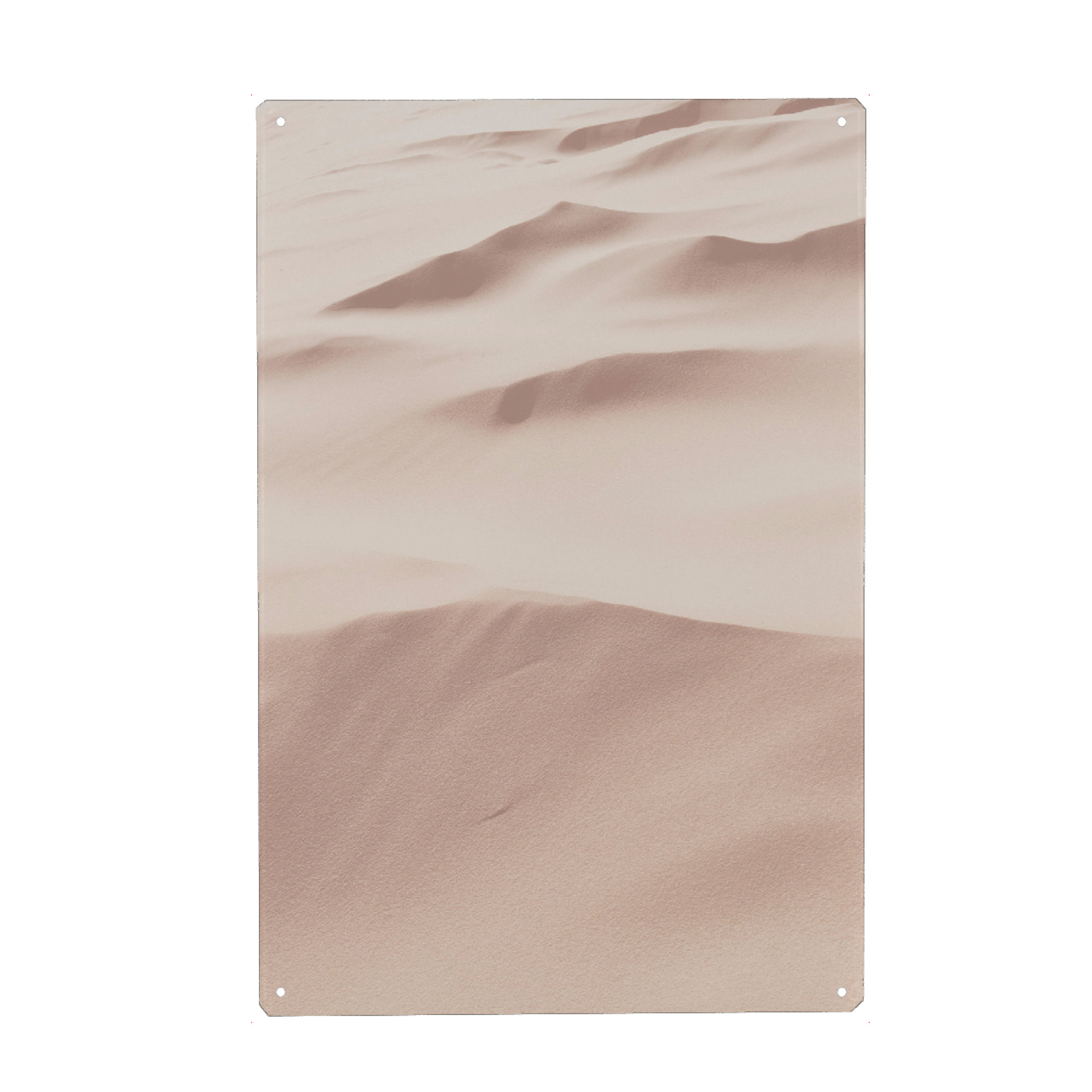 Metall Poster "Minimalist Desert Photography" artboxONE - Natur,Reise - Minimalist,Desert,Sand - Blechschild