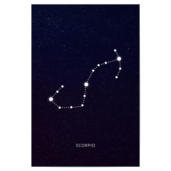 Poster 30x20 cm "Scorpio zodiac astrology" artboxONE - Galaxy