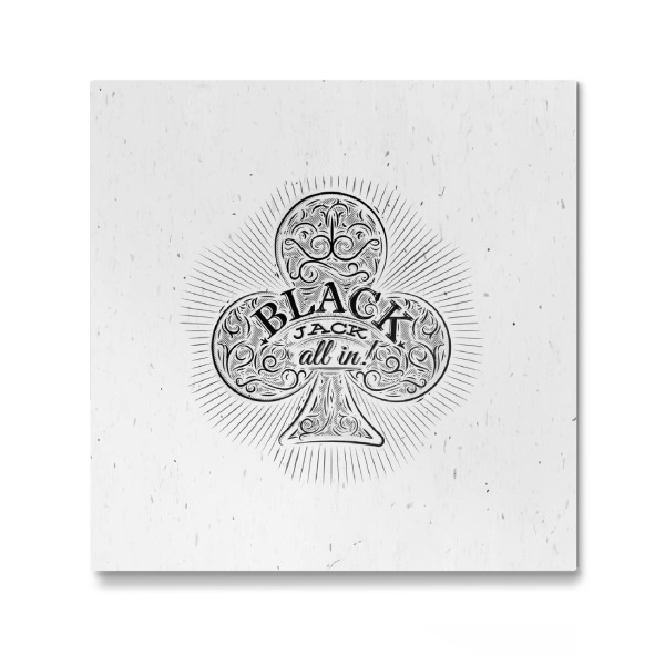 Galerie-Print "Clubs black jack" 30x30 cm artboxONE