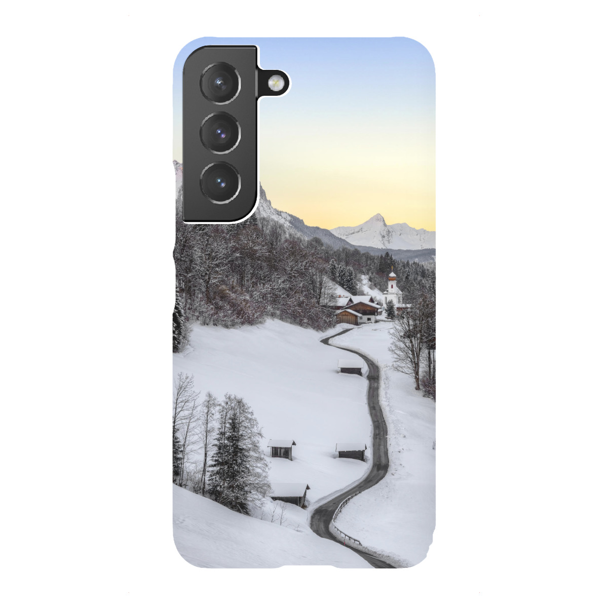 "Wintermorgen in Wamberg"für Samsung Galaxy - Premium-Case Handyhülle artboxONE