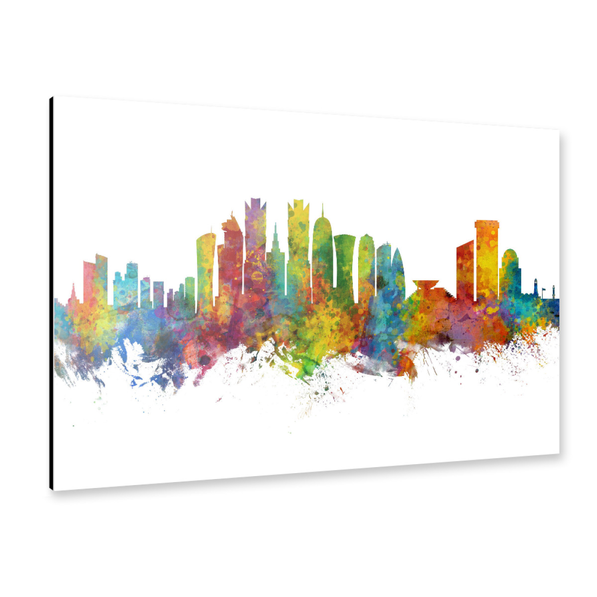 Doha Qatar Skyline Als Alu Print Bei Artboxone Kaufen