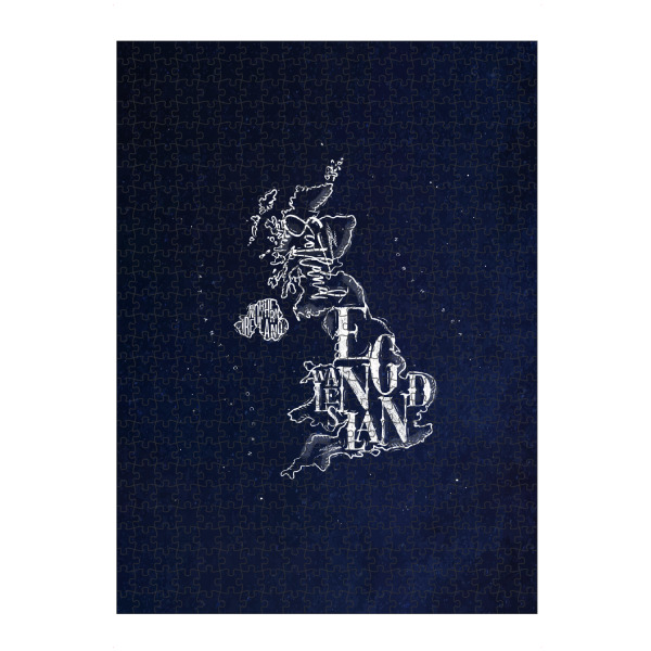 artboxONE Puzzle "Map United Kingdom vintage blue" artboxONE - Reise,Kartografie