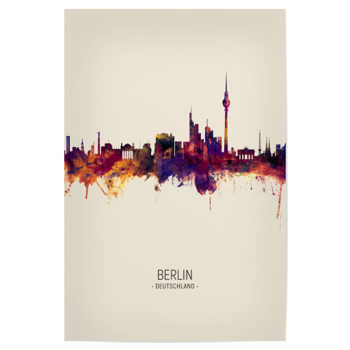 Berlin Germany Skyline Beige