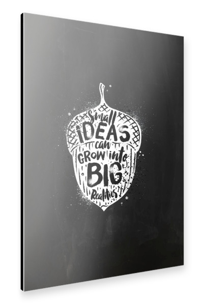 Alu-Dibond "Big nut chalk" 30x20 cm artboxONE