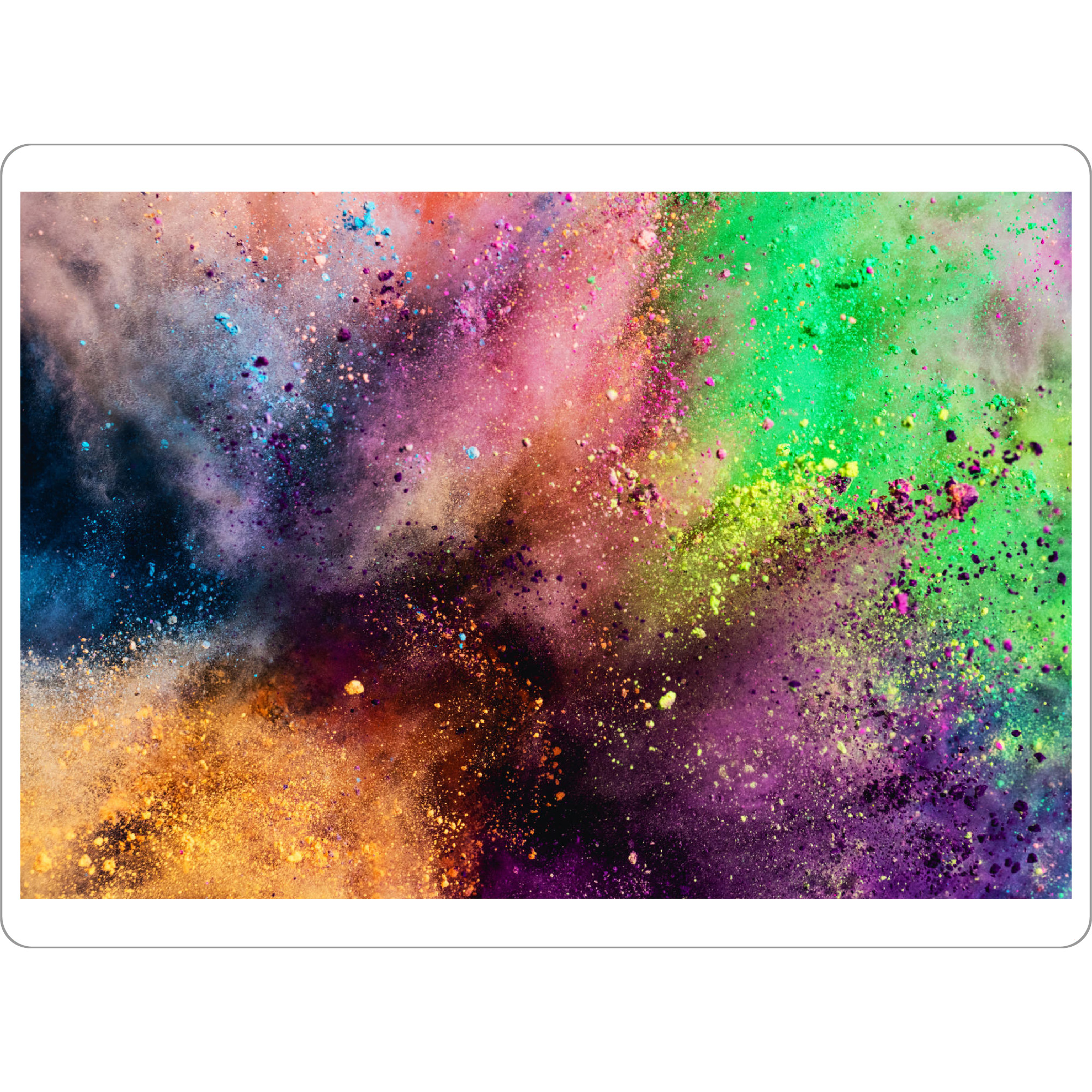 Tischset "Colorful holi powder explosion" artboxONE - Festivals