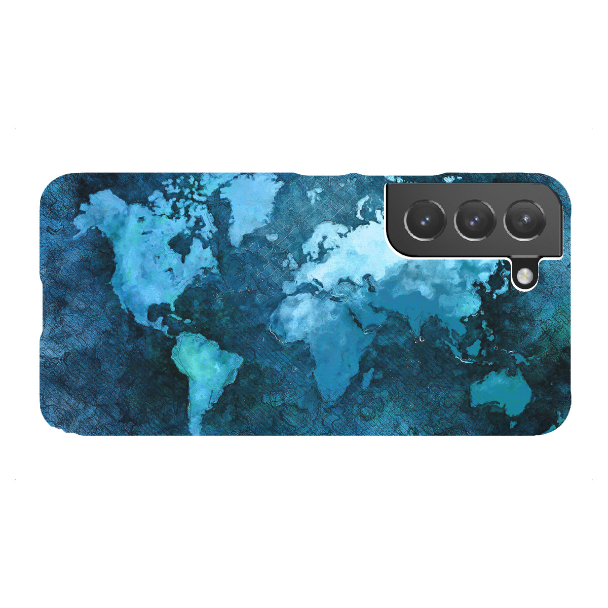 "World map blue"für Samsung Galaxy - Premium-Case Handyhülle artboxONE